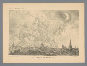 St. Nikolaas te Amsterdam (tittel på objekt) av Marius Bauer