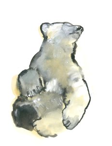 Bliss, 2015, (akvarell på papir) av Mark Adlington