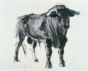 Plaza de Toros de Miajadas, 1998 (blandet media på papir)