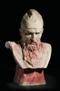 En keramisk byste av Ivan the Terrible, 1800-tallet av Mark Antokolsky