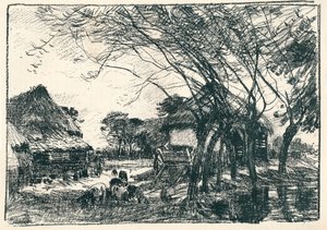 På baksiden av gården, c1800-tallet av Mark Fisher