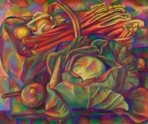 Kål og rabarbra Savoy Green, 1929 1930 av Mark Gertler