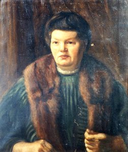 Kunstnerens mor, ca. 1909 (olje på lerret) av Mark Gertler