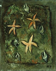 Stjernefisk og skjell av Marsden Hartley