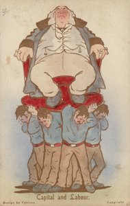 Kapital og arbeid (farge litho)