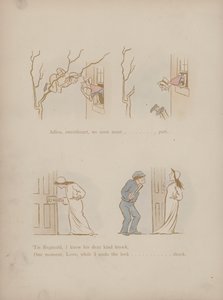 Side fra Humors of Cynicus (farget gravering)