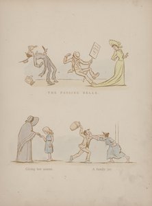 Side fra Humors of Cynicus (farget gravering)