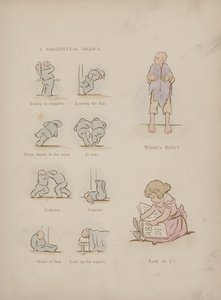 Side fra Humors of Cynicus (farget gravering)