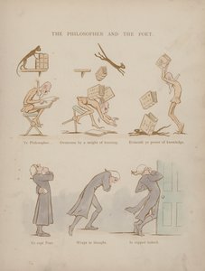 Side fra Humors of Cynicus (farget gravering)