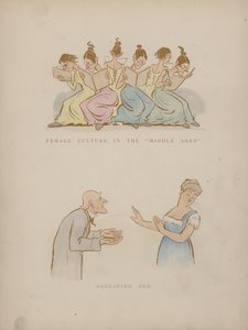 Side fra Humors of Cynicus (farget gravering)