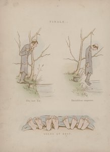 Side fra Humors of Cynicus (farget gravering)