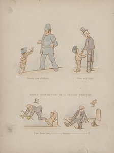 Side fra Humors of Cynicus (farget gravering)