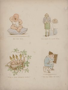 Side fra Humors of Cynicus (farget gravering)