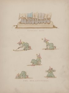 Side fra Humors of Cynicus (farget gravering) av Martin  Anderson