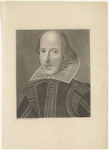 Portrett av William Shakespeare av Martin Droeshout (II)