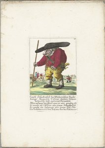 De dwerg Liendl Schnekenfist, ca. 1710 Liendl Schnekenfist fra Wienerisches Nacht-Kings Magazin-Visirer, Ambts kjørte inspektør og materialadministrator (tittel på objekt) Il Callotto resurcitato eller nyinnredet lite skap (serietittel) av Martin Engelbrecht (attributed to)