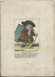 De dwerg Nicolo Cantabella, ca. 1710 Nicolo Cantabella, Savoyard ormekutter (tittel på objekt) Il Callotto resurcitato eller nyinnredet lite skap (serietittel) av Martin Engelbrecht (attributed to)