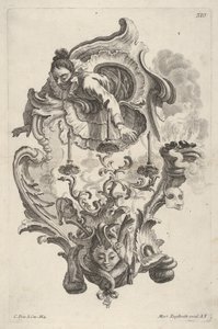 Sconce Representing Winter, fra Sconce Representing the 4 Years Sides, ca. 1730-56. av Martin Engelbrecht