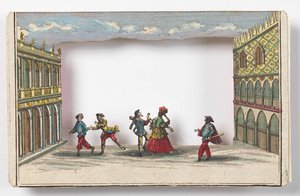 Karnevalet i Venezia (Peep-show) av Martin Engelbrecht