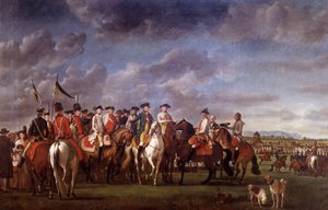 Keiser Joseph II av Østerrike (1741-1790) ved Minkendorf-leiren nær Baden i 1788 Maleri av Martin Quadal (1736-1808) 1788 Wien. Kunsthistorisk museum