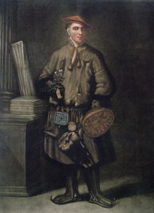 Carolus Linnaeus (1707-78) i sin Lapland-kjole, gravert av Henry Kingsbury (fl.1775-98), utgitt 1805 av Martin Hoffman