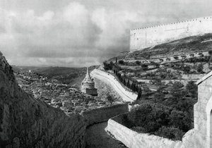 Jødiske gravsteder nær Jerusalems mur, 1937 av Martin Hurlimann