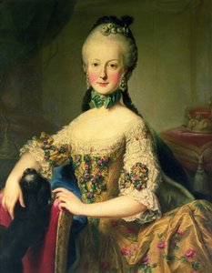 Erkehertuginne Maria Elisabeth Habsburg-Lothringen (1743-1808), sjette barn av keiserinne Maria Theresia av Østerrike (1717-80) og keiser Frans I (1708-65)