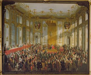 Keiserinne Maria Theresa ved Investiture of the Order of St. Stephen, 1764 (for detaljer se 66581) av Martin II Mytens or Meytens
