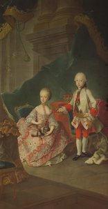 To barn av keiserinne Maria Theresia av Østerrike (1717-80) Leopold (1747-92) (senere keiser Leopold II) og hans søster prinsesse Maria Christine (senere kone til Albert Sachsen-Teschen grunnlegger av Alb