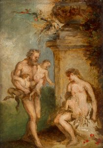 Utdanning av Satyrbarn av Martin Johann Schmidt