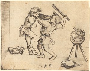 Lærlinger kjemper av Martin Schongauer