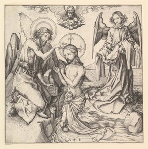Kristi dåp, ca. 1470-1474. av Martin Schongauer