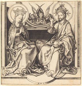 Kristus velsigner jomfruen av Martin Schongauer