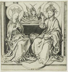 Kristus velsigner jomfruen av Martin Schongauer