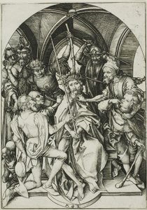 Kristus kronet med torner, fra The Passion av Martin Schongauer