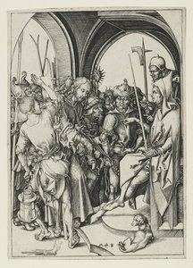 Kristus før Annas, slutten av 1400-tallet av Martin Schongauer