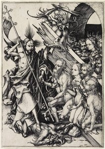 Kristus i Limbo, ca. 1480 av Martin Schongauer