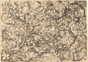 Ornament med Hop Vine av Martin Schongauer