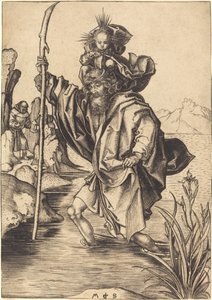 Den hellige Christopher av Martin Schongauer