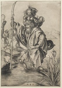 St. Christopher av Martin Schongauer