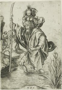 St. Christopher av Martin Schongauer