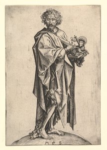 Døperen Johannes, ca. 1435-1491. av Martin Schongauer