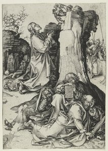 Kvalen i hagen (gravering) av Martin Schongauer