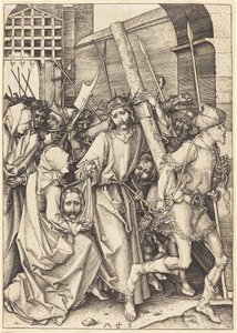 Korsbæringen med Saint Veronica av Martin Schongauer
