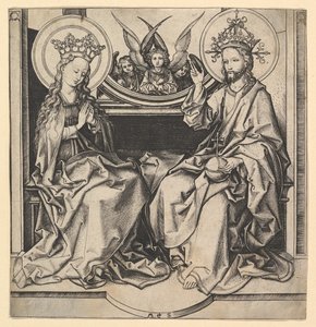 Jomfruens trone, ca. 1435-1491. av Martin Schongauer