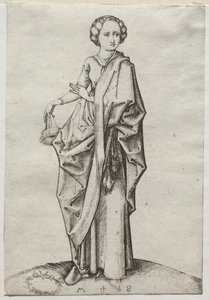 Den fjerde av de tåpelige jomfruer av Martin Schongauer