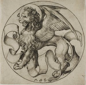 Løven av Markus av Martin Schongauer