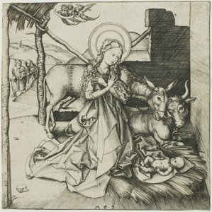 Fødselen, fra Kristi liv av Martin Schongauer
