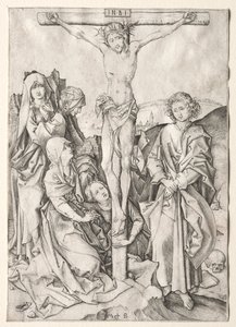 Lidenskapen: Kristus på korset. av Martin Schongauer