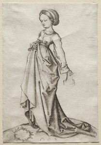 Den andre av de tåpelige jomfruer av Martin Schongauer